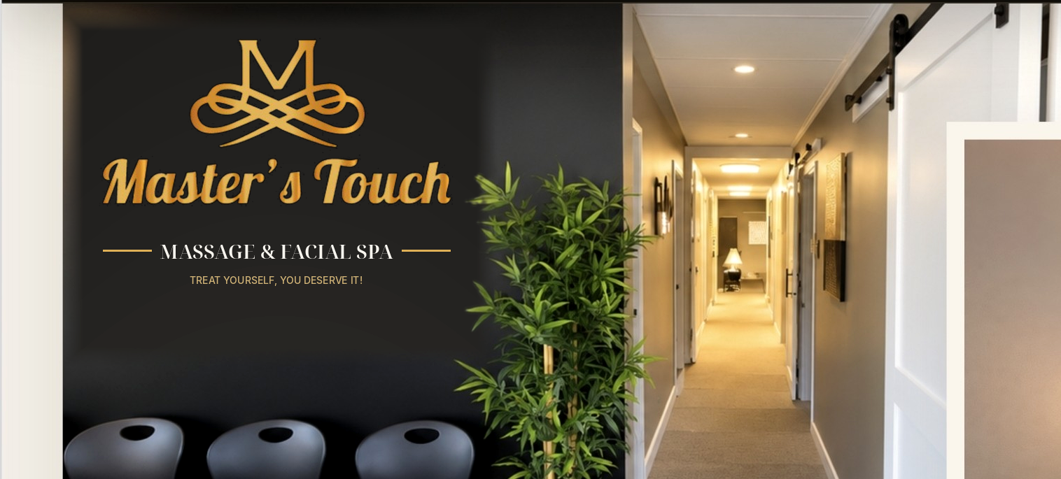 Hallway inside Master’s Touch Massage & Facial Spa