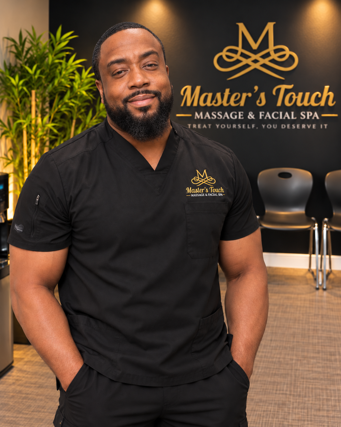 Mario Parker, co-owner of Master’s Touch Massage & Facial Spa
