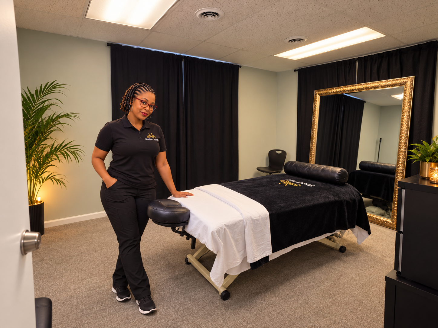 Brandi in a Master’s Touch treatment room