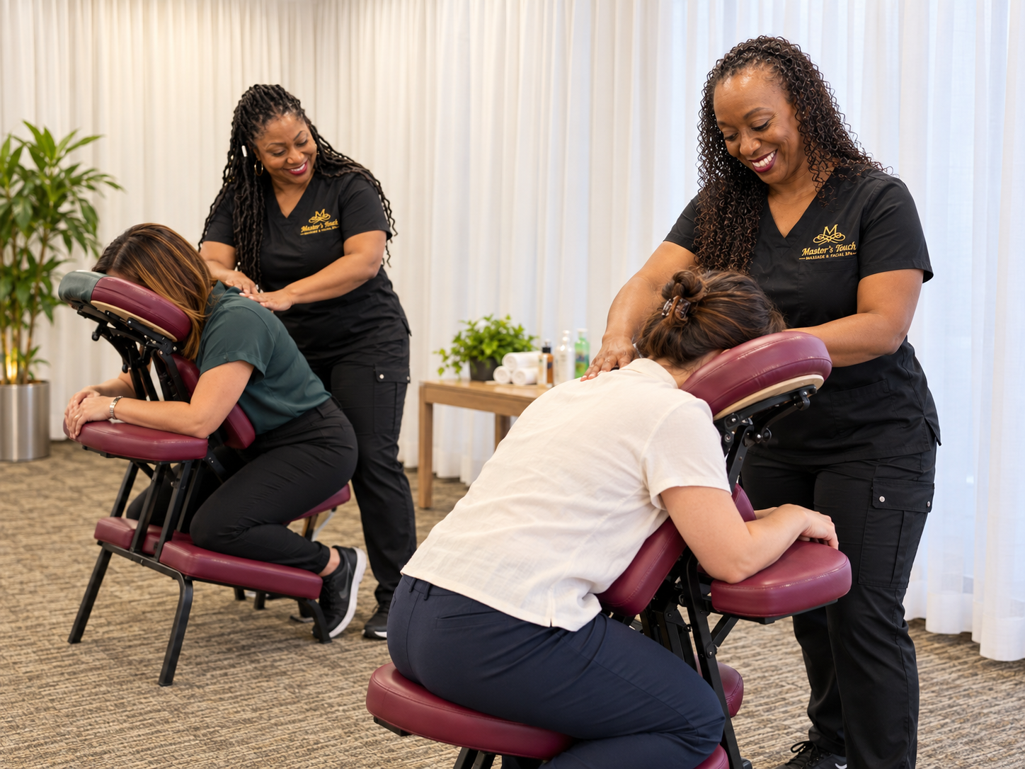 Master’s Touch corporate wellness event